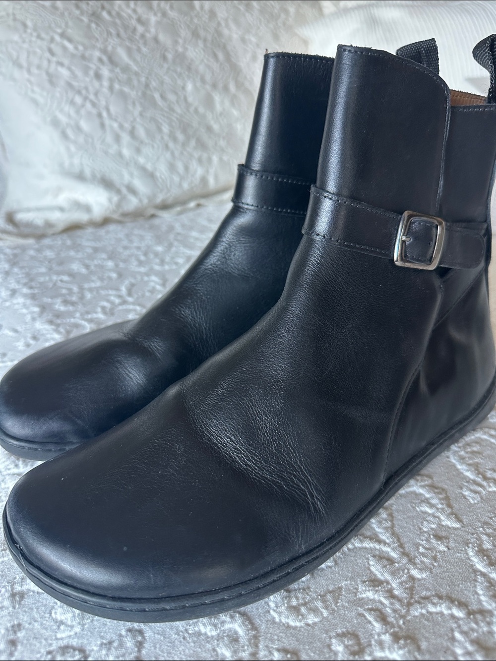 EUC Zaqq Riquet Buckle Boot Barefoot Boots Wide Toe Box, 40, in original box - Picture 7 of 16